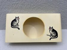 Vintage B. Kliban Cat Tissue Box Plastic 