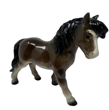 Vintage Goebel Porcelain Shetland Pony Horse Figurine Brown West Germany picture