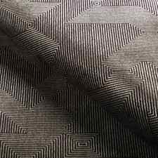Kravet Modern Contemporary Geometric Velvet Fabric- New Order / Mahogany 10 yds picture