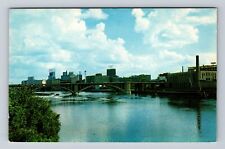 Minneapolis MN-Minnesota, Milling District, St Anthony Falls Vintage Postcard picture