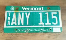 License Plate Vermont Green Mountain State Maple Tree  #ANY 115 Expired  picture