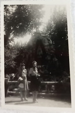 Vintage 1940's Photograph 2 Women Well Dressed at the Zoo 3x2 picture