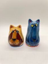 Vintage Candace Catzilla Crazy Cat Salt & Pepper Shakers Reiter Designs 2000 picture