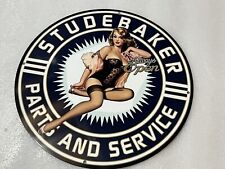12”  Studebaker Service Heavy Metal Vintage Style Steel Sign picture