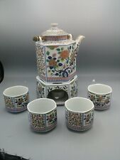 Vintage Toscany Collection Tea Set Japan Excellent Condition 4 Cups picture