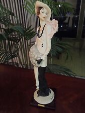 Vintage 1987 Giuseppe Armani 19 Inch Tall Figurine Lady With Muff Florence Italy picture