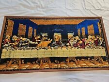 Antique D.T.C. Needlepoint Tapestry Rare From Lebanon Last Supper picture