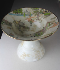 MACKENZIE CHILDS AURORA ENAMEL FOOTED CENTERPIECE LARGE COMPOTE RETIRED picture