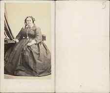 Bernier, Brest, Mrs. Duplessis vintage albumen CDV. 6.5x10.5 Albumin Print picture