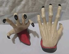 Grandin Road Halloween Spooky Witchy Hands, Wall Mount Set/2 Very Rare, Retired picture