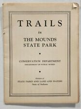 C.1930s Indiana Mounds State Park Trail Map Brochure. Madison County, IN picture