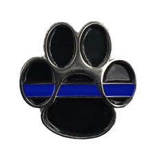 CL5-003 K9 Paw Thin Blue Line Canine Lapel Pin picture