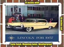 METAL SIGN - 1957 Lincoln picture