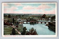 Stratford-on-Avon England, View From Theatre Tower, Antique, Vintage Postcard picture