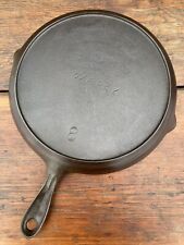 Wapak Cast Iron #8 Shallow Skillet with Single Hole Handle picture