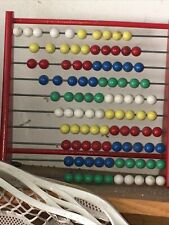 Vintage Wood Abacus Colored Beads picture