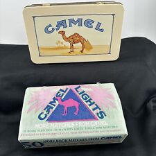 Vintage 1992 Camel Lights Book Matches with Collector Tin Container 50 Books picture