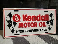 KENDALL MOTOR OIL Embossed Sign Vintage Vanity License Plate High Performance picture
