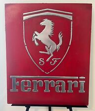 FERRARI iron sheet with the sign cast in aluminum picture