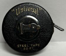 Vintage Lufkin Rule Co 50ft Universal USA Steel Tape Measure Saginaw MI Works picture