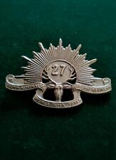 Rare WW1 WW2 South Australian 27th Scottish Regiment Brass Badge Australia Army picture