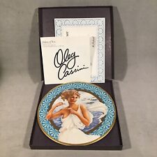 PV08269 Vintage 1981 Oleg Cassini HELEN OF TROY Collector Plate with Box & COA picture