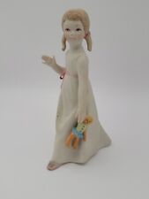 VINTAGE CYBIS BISQUE PORCELAIN FIGURE WENDY GIRL WITH DOLL PETER PAN ESTATE picture