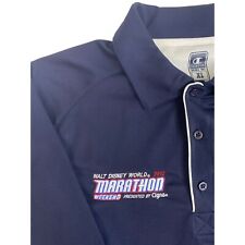 Champion Walt Disney World 2012 Marathon Weekend Polo XL Blue 100% Polyester picture