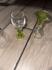 Vtg Uranium Limoncino Cordial Shot Glass.      Glow In The Dark Two Shot Glasses picture
