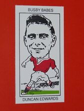 1990 WEST MIDLANDS CARD FOOTBALL MANCHESTER UNITED BUSBY BABES #9 DUNCAN EDWARDS picture