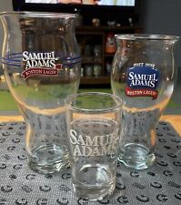 3-SAMUEL ADAMS Boston Lager Beer Glasses 8oz & 16 oz & 24oz picture