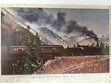 c. 1906 Above Boulder Park Moffat Line Steam Engine Train Railroad picture