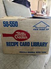 Rare New 1971 Betty Crocker Recipe Card Library Yellow Box Un Opened Recipes picture