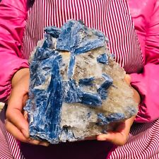 3.38LB Natural beautiful Blue KYANITE with Quartz Crystal Specimen Rough Heals picture