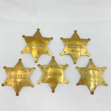 Lot of FIVE United States Marshal Badges, Unites States Marshal Badges, US badge picture