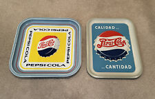 Two vintage Pepsi Cola Trays-Mexico picture