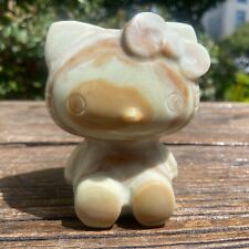 1.3LB 3.6'' Large Natural Amazonite Hello Kitty Cat Statue Quartz Crystal Gift picture