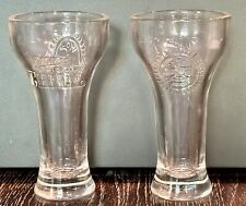 2 MILLER CHILL Pilsner tasting/shot glasses-THUNDERBIRD EMBLEM-2 OZ.-4.5