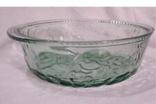 Vtg Libbey Green Clear Glass Oven Proof Casserole Dish Fruit or Lid Oven Safe picture