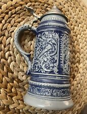 Vintage 1971 Replica of the Falstaff International Museum Beer Stein Blue #3760 picture