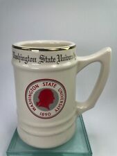 Vtg Washington State University Beer Stein Mug Est 1890 George Logo Rare Cup C44 picture