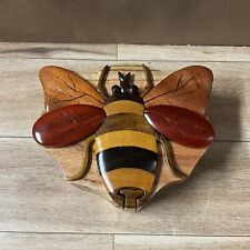 Wooden Painted Bumblebee Bee Puzzle Box Wood picture