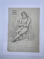 Vintage Etching Of Murderer Thomas Liscome By Thomas Palser 1813 Surry UK RARE picture