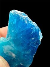 82 CT Fluorescent Top Quality High Clean Blue Sodalite Crystal From @AFG picture