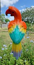 XLg Talavera Macaw Parrot Bird Animal Ceramic Mexican Pottery Hanging Patio 16