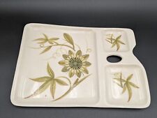 Vintage Winfield Ware Platter Plate Charcuterie Tray Thumb Hole Floral MCM 14x10 picture
