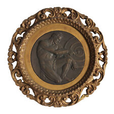 Vintage 1930s Plaque with Bas-Relief Bronze Italy picture