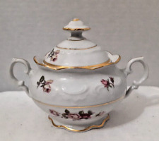 Antique Rose by SCHUMANN ARZBERG - BAVARIA SUGAR BOWL WITH LID GERMANY picture