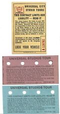 3 Vintage Old UNIVERSAL STUDIOS Tour Tickets Stubs Universal City California 🩷 picture