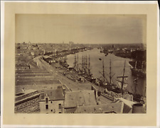 France, Nantes, general view from the Customs Belvedere, ca.1880, print  picture